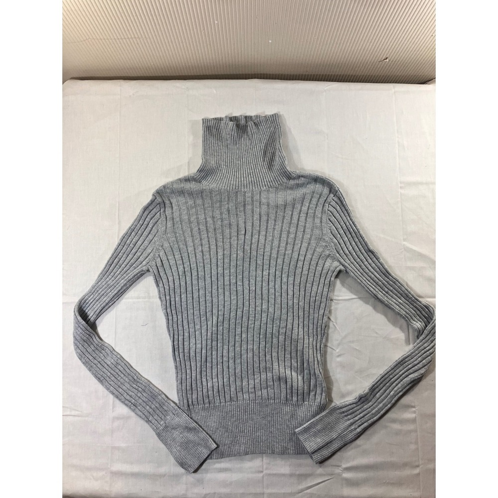 Aeropostale Gray Ribbed Turtleneck Sweater Size M/M‎